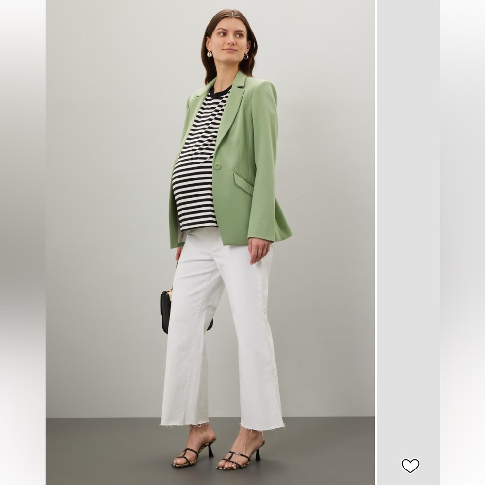 Paige Anessa Maternity White Jeans